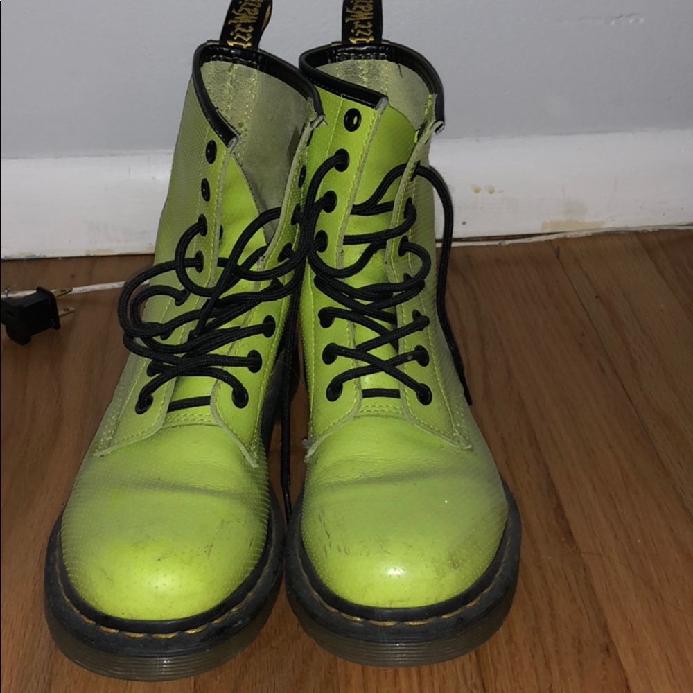 Green doc martens